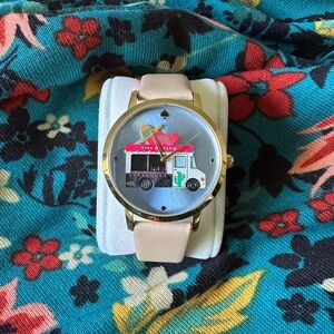 Kate Spade Gold Smartwatch with Beige Strap